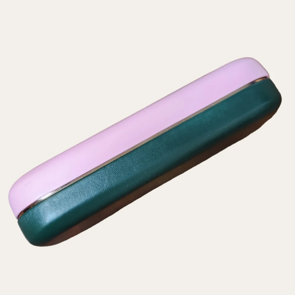Kate Spade Pink Green Hardshell Sunglasses Case